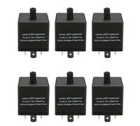 6X Rele' Istantaneo del Lampeggiatore 'Automobile di 12V 3 Pin LEDper L'Ind8163