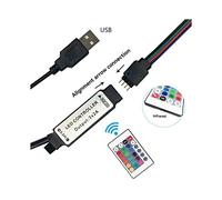 6X RGB Controller DC5V USB 5V 24 Tasti RF Remote Wireless Controller per COB SMD 3528 5050 RGB Tape Lights