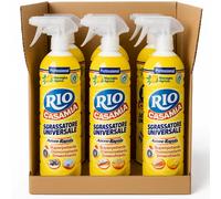6x RIO AZZURRO Bum Bum Sgrassatore Spray 750ml Casa Cucina Multiuso