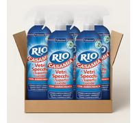 6x RIO AZZURRO Bum Bum Vetri e Cristalli 800ml Pulitore Brillantezza