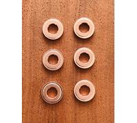 6X Rondella In Rame Per Iniettore Bosch F00VC17503 Per BMW Fiat Ford Mercedes