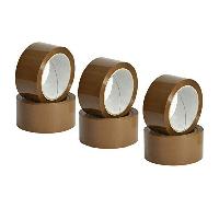 6x Rotoli Nastro adesivo 48mmX120m resistente marrone imballo pacchi imballaggio