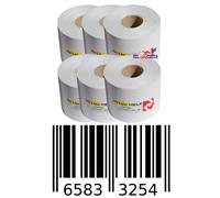 6x Rotolo Etichette Autoadesive Bobina Termica Carta Per Axiohm Blaster XL Nuovo