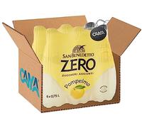 6X San Benedetto Zero gusto Pompelmo Zero Zuccheri Aggiunti Bibita Analcolica 750ml [CAIYA® BOX da 6 Bottiglie]