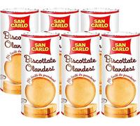 6X San Carlo Fette Biscottate Olandesi Dorate, Friabili, Croccanti 125g [6 Confezioni]