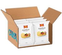 6X San Carlo Rustica Patatine Croccanti Ondulate 190g - Chips di Patate dal Taglio Spesso e Gusto Intenso - Ideali per Aperitivo, Snack e Condivisione