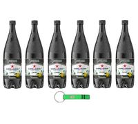 6x San Pellegrino Chinotto Chinò - Bevanda Italiana Bibita Analcolica Gassata con Chinotti di Sicilia - Gusto Inconfondibile - Bottiglia PET 120cl + Portachiavi Beni Culinari in Omaggio
