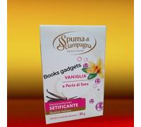 6x Saponetta Spuma Sciampagna Pietra Sapone Vaniglia Perle di Seta Setificante