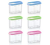 6x Scatola Agitatore 1,2 Litro Generi Alimentari Porta Vivande Scatola Sigillata