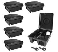 6x Scatola per esche Trappola per topi Bait Station Rat Sicuro per i Bambini Animaletti Interno Esterno Petigi