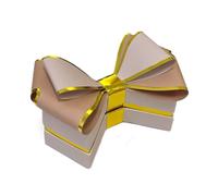 6X Scatola portaconfetti PAPILLON FIOCCO ROSA 12x8.5 cm BOMBONIERA 1CH5