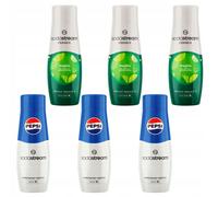 6x SCIROPPO DI SODASTREAM 3x PEPSI Cola + 3x Concentrato di Acqua MOJITO MOHITO
