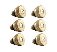 6X/Set Ugello Nebbia Bassa Pressione Atomizzazione Spruzzatore Nebbia Tubo Acqua per Greenhouse Landscaping Mist Tees
