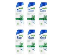 6X SHAMPOO ANTIFORFORA FRESCO AL MENTOLO TESTA E SPALLE PER CAPELLI GRASSI...