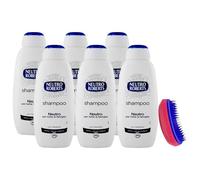 6x Shampoo Neutro per Tutta la Famiglia 450 ml + Spazzola Scioglinodi