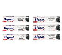 6X SIGNAL DENTIFRICIO WHITE SYSTEM CARBONE 6X75ML (6X2,54 fl oz)