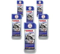 6x SONAX Xtreme Polish + Wax 3 Hybrid Npt Detergente Cera Cura 500 ML