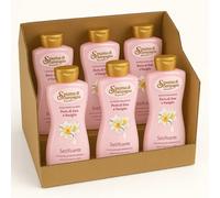 6x Spuma di Sciampagna Bagnoschiuma Perle & Vaniglia 650ml - Idratante Nutriente