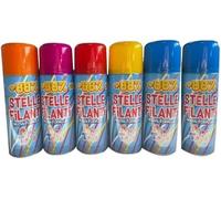 6x stelle filanti spray bombolette spray colore per carnevale bambini