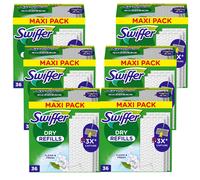 6X Swiffer Panni Per Pulire Per Mop 36 Pezzi Panni Asciutti