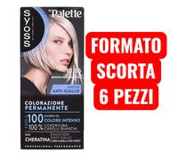 6x Syoss by Palette Colorazione Permanente Biondo Platino 10_55 con Cheratina