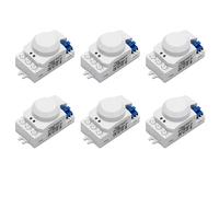 6X System un 5,8 GHz LED Microonde Sensore di Movimento un 360 Gradi Interruttore Della Luce Rilevatore Bianca