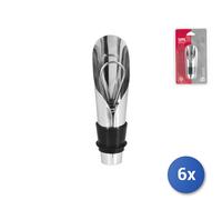 6x Tappo Versatore Home Soave In Metallo Cromato E Tappo In Gomma