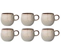 6X Tazza, Becher SANDRINE Grigio Per 500Ml D. 10,5Cm Ceramica Bloomingville