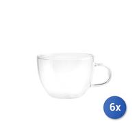 6x Tazze Per Caffè In Borosilicato Fusion New Senza Piattini, Cl10