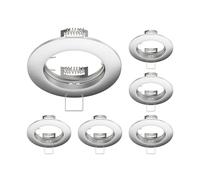 ledscom.de 6 pezzi cornice da incasso a soffitto CIRC, rotonda, alluminio opaco
