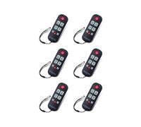 6X Telecomando TV A-TV10 per Anziani, Controller Universale, Telecomando Semplice e Impermeabile con Luce LED per Tutti I Modelli TV