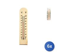 6x Termometri Per Interno Legno 26 231033b Home