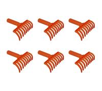 6X Teste per Rastrello per Olive Rastrello A 9 Denti Multiuso In Plastica R4950