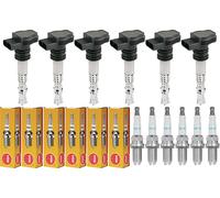 6x Topran Bobina Accensione + NGK Candela per VW Polo 6R 6C 1.2 TSI 16V