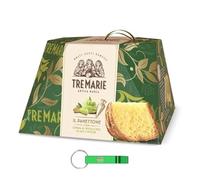 6x Tre Marie Panettone con Crema al Pistacchio in sac à poche - Dolce Natalizio Tradizionale Italiano - Torta Natalizia al Pisctacchio 950g + Portachiavi Beni Culinari in Omaggio