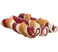 6x Trixie Denta Fun Barbecue Chicken Chewing Rolls 12 cm, 18 pz./6 x 105 g