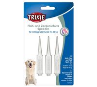 6x Trixie Protezione contro pulci e zecche Spot-On, cani di taglia media 18 × 3 ml
