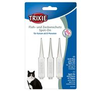 6x Trixie protezione contro pulci e zecche Spot-On per gatti, 18 × 1 ml