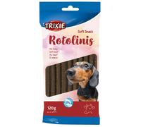6x Trixie Soft Snack Rotolinis con manzo 12 cm, 72 pz./6 x 120 g