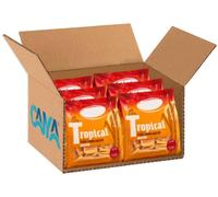 6X Tropical Zucchero di Canna Grezzo in Bustine, Zucchero di Pura Canna, Bustine Monodose per Caffè, Tè, Tisane, Bar, Ufficio e Casa per eridania 500g