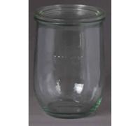 6x Tulpe-Glas " Cucinare " Rundrand 1,0 L Vasetto,Rundrand-Deckel Conservare Neu