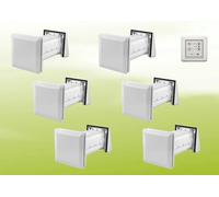 6x unità di ventilazione compatta Stiebel Eltron LWE 40 + pannello di controllo nel set di ventilazione