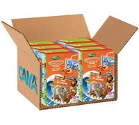 6X Valfrutta Triangolini Succhi di Frutta per Bambini al gusto di Albicocca 100% Naturale, Scatola 8x100ml [CAIYA® BOX da 6 Confezioni]