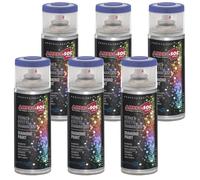 6x Vernice Spray Bomboletta Finiture Speciali Diamantati Blu Glitter Perlescenti