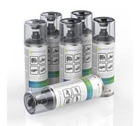 6x Vernice Spray Nero Lucido Aupropaint Lucentezza Auto 400ml Verniciabile