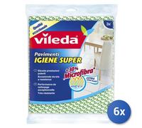 VILEDA Panno pavimenti Igiene super 9 panni da CM.50X45 riutilizzabili lavabili
