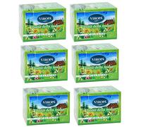 6x Viropa - Tisana della Malga (Infuso Almkrauter) - 15 filtri | Confezione da 6 x 15 filtri - Tisane ed infusi in filtro