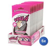 6x Voila' Smacchiatore Tessuti A Secco Salviette 3 Pz MONOUSO TASCABILI