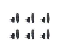6X Walkie Talkie Wireless PTT Auricolare Spina K Vivavoce per Adattatore per Cuffie Microfono