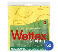 6x Wettex Panno Spugna Morbido 3Pz